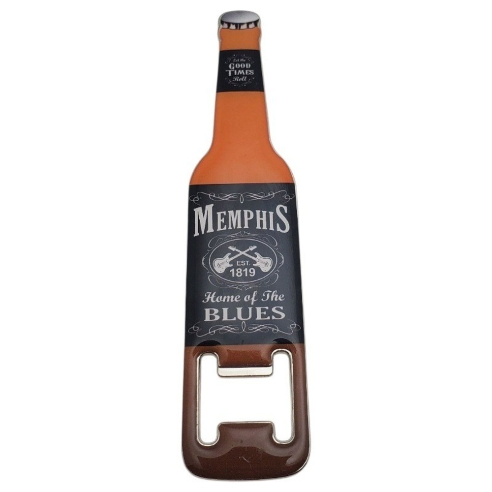 Memphis Bottle Opener Fridge Magnet Souvenir Travel Gift Let the Good Times Roll